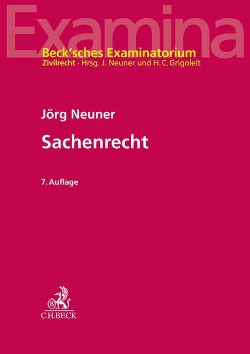 Produktbild Sachenrecht (Deutsch, Jörg, Neuner, 2024)