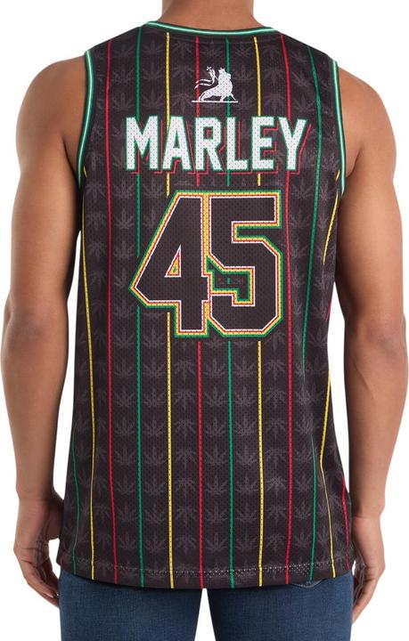 Actual product image Amplified Mens Bob Marley Basketball Jersey (L)