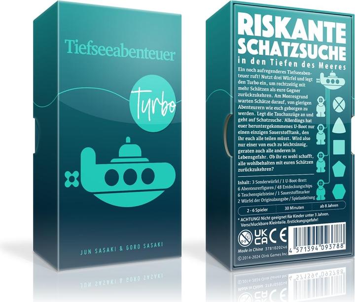 Produktbild Oink Games Tiefseeabenteuer Turbo (deutsch) (Englisch, Französisch, Deutsch)