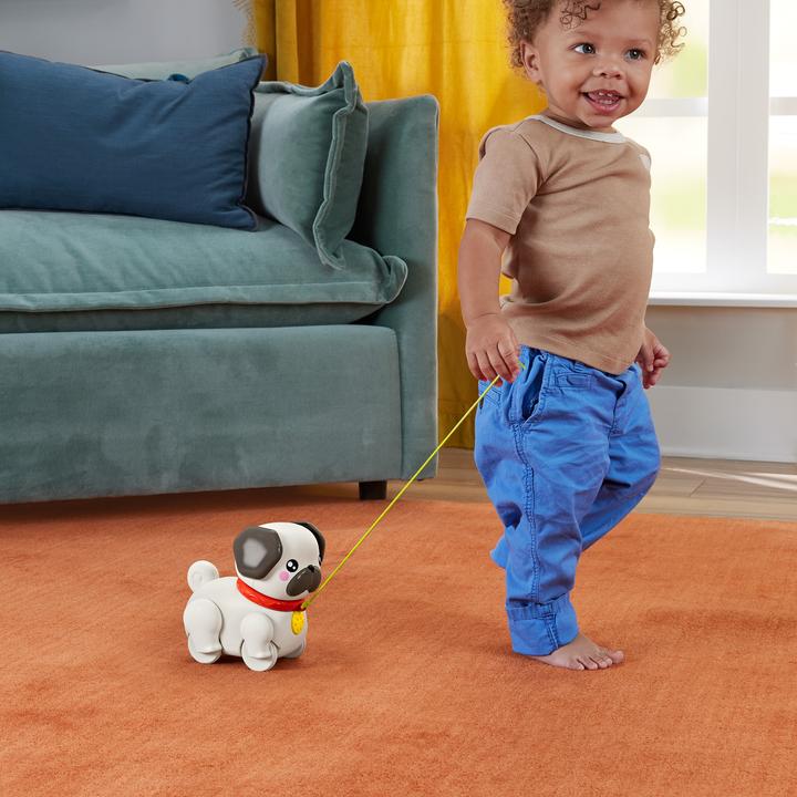 Actual product image Fisher-Price play & pull pug