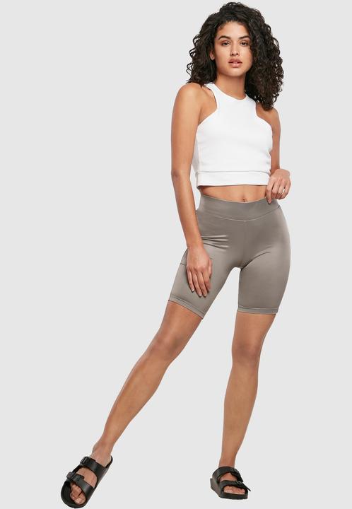 Actual product image Urban Classics Ladies Imitation Leather Cycle Shorts (XS)