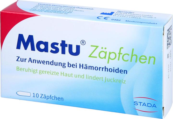 Produktbild Stada Mastu Zäpfchen, 10 St. Zäpfchen (Intimwaschlotion)
