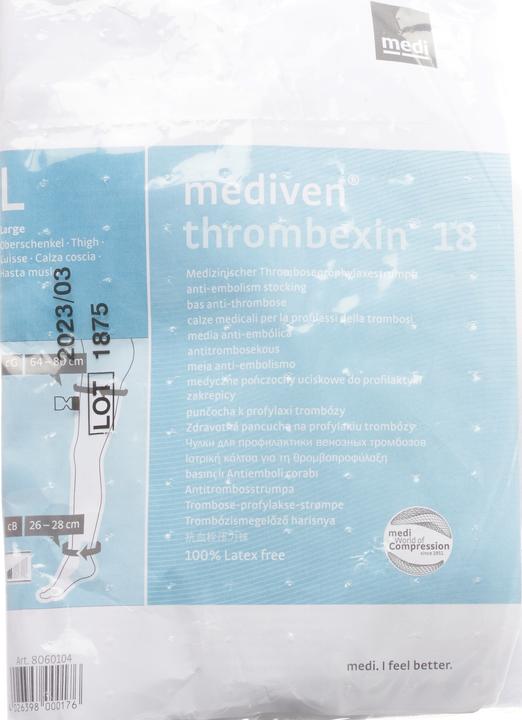 Mediven A-G Schenkelstrumpf L Thrombex 18 (L)