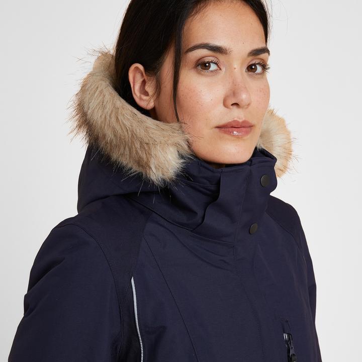 Produktbild Fouganza Winter-Reitjacke 580 wasserdicht Damen blau (M)