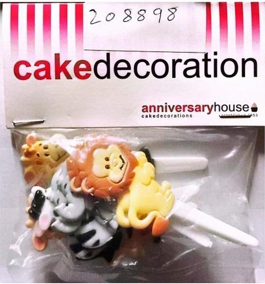 Produktbild Anniversary House Tortendekoration Zootiere