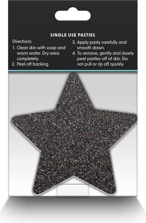 Actual product image NS Novelties Pasties Glitter Stars 2 Pairs