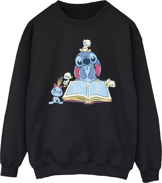 Disney Lilo & Stitch Reading A Book Sweatshirt (M)