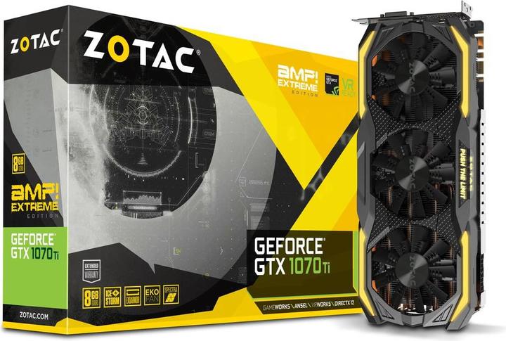 Image du produit Zotac GeForce GTX 1070 Ti AMP Extreme (8 Go)