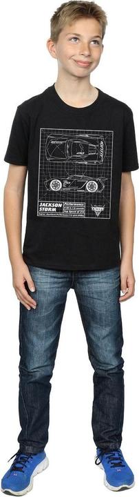 Immagine prodotto Disney Cars Jackson Storm Blueprint Maglietta Ragazzi (152, 158)
