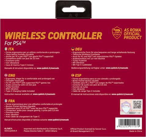 Produktbild GED Wireless Controller AS Roma (PS4) (PS4, PC)