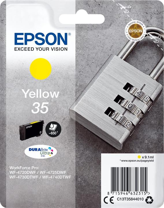 Produktbild Epson Singlepack Yellow 35 (Y)
