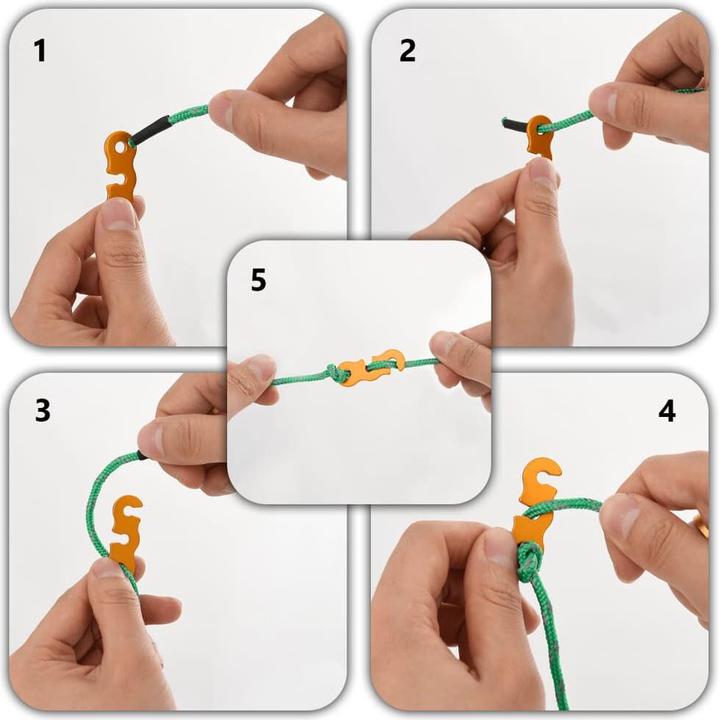 Image du produit VidaXL Cordes de tente avec tendeurs de corde 8 pcs. Réflectif 4 m 4 mm
