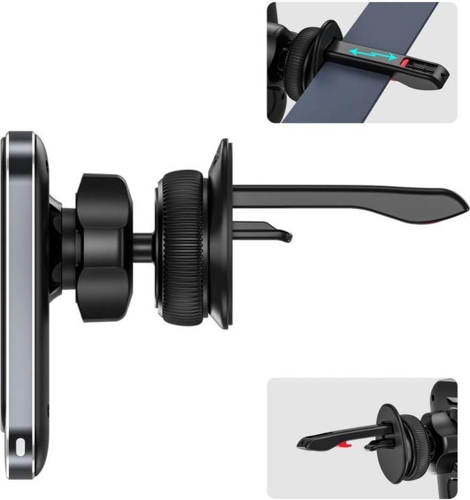 Produktbild Tech-Protect Mm15w-V2 Magnetic Magsafe Vent Car Mount Wireless Charger 15w Black