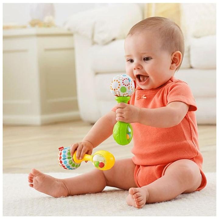 Image du produit Fisher-Price Mes Premières Maracas - Instrument de Musique Bébé - 3 mois et +