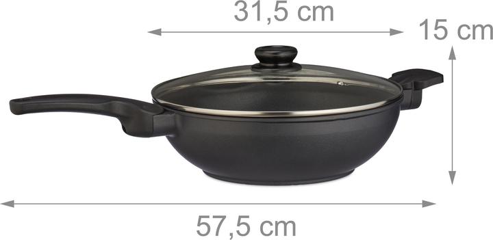 Immagine prodotto Relaxdays Padella wok (30 cm, Wok, Alluminio)