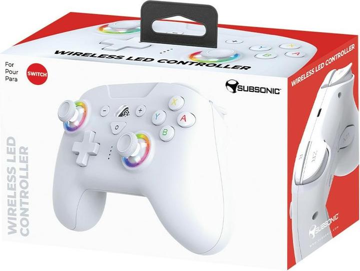 Produktbild Subsonic Nintendo Switch Wireless Controller LED - Weiss (Switch)