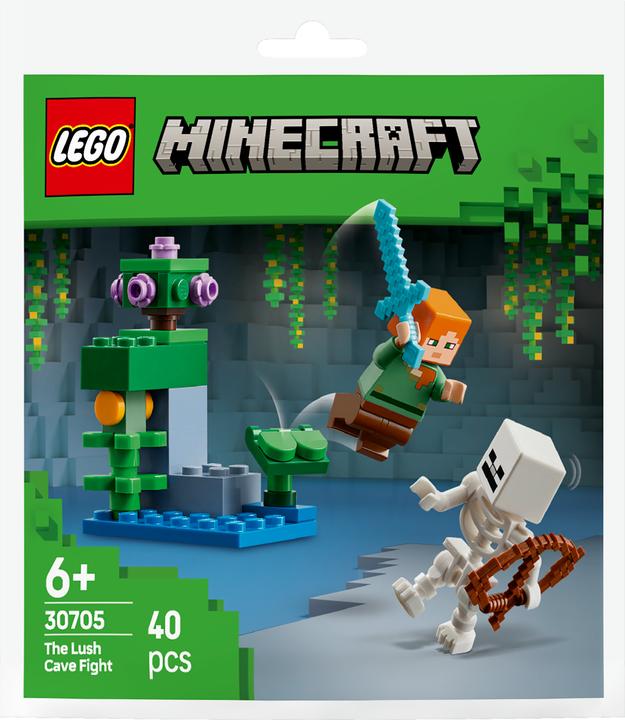 Actual product image LEGO Showdown in the lush cave (30705, LEGO Minecraft)