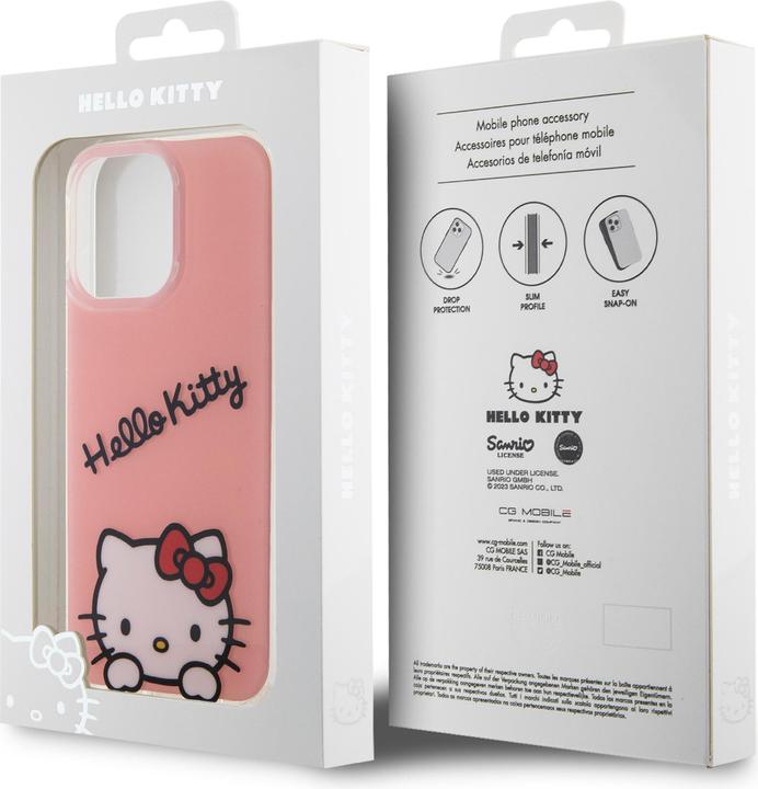 Immagine prodotto Hello Kitty Custodia IML Daydreaming Logo Cover per iPhone 15 Pro - Rosa (Apple iPhone 15 Pro)