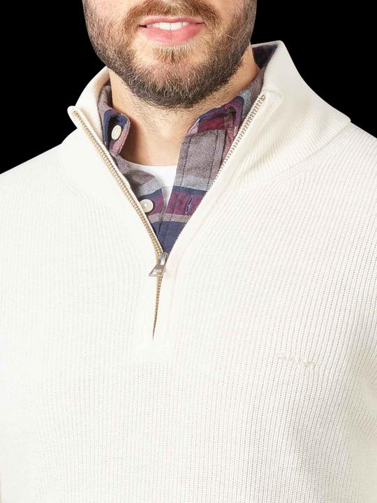 Produktbild GANT Cotton Rib Pullover Half Zip Cream (XL)