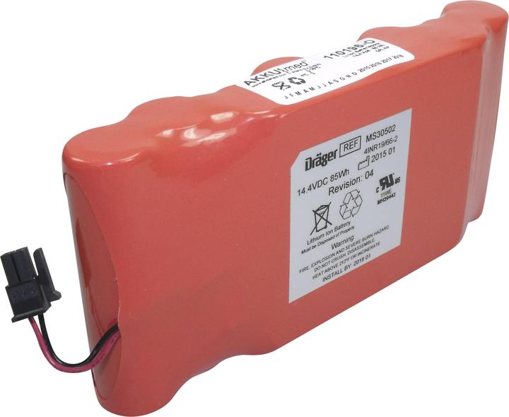 Actual product image AccuCell Battery Dräger Monitor Infinity Gamma/ Gamma XL - Type MS31385 (1 pcs., Device specific, 5900 mAh, Battery + charger)