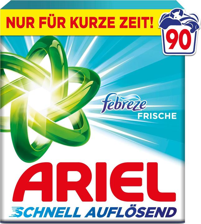 Ariel Waschpulver 90 Waschladungen Febreze Freshness (90 Washing cycles, Powder)