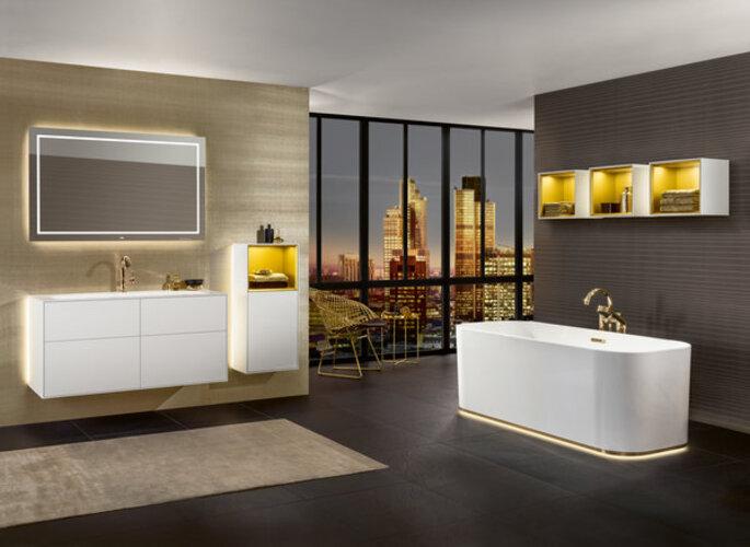 Actual product image Villeroy & Boch V&B mirror FINION m Be 1000x750x45mm 1x 23,9 W 1x 47,7 W