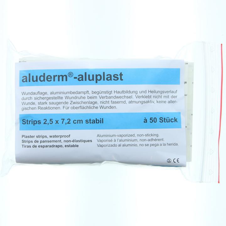Actual product image Söhngen aluderm aluplast plaster rigid / stable 2.5x7.2cm, 50 pcs., single (50 x)