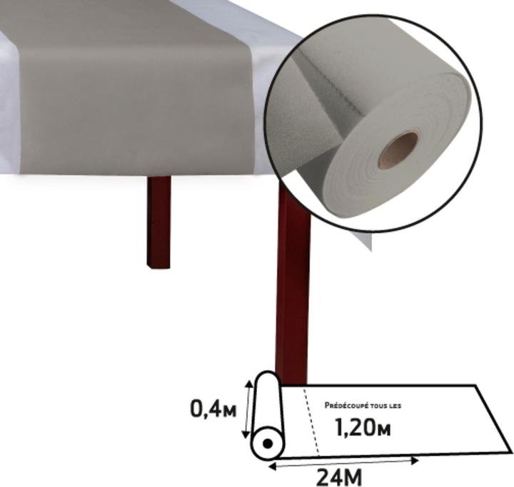 Image du produit PROnappe Chemin de table Spunbond, gris