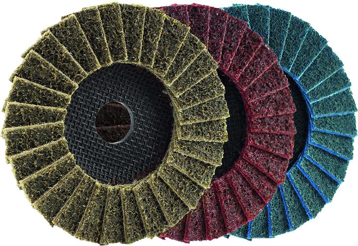 Produktbild Eisenblätter Schleifscheibe TRIMFIX Fleece Flap, 125 x 22,2 mm, 1FOR2 extra grob, K40 (1FOR2 extra grob)