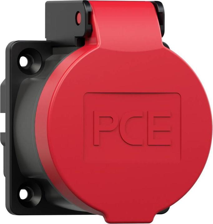 Produktbild PCE Schutzkontaktsteckdose Schweizer Standard T25 16A IP55 (rot)