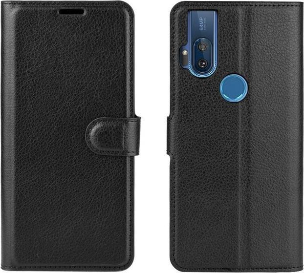 Produktbild MU Classic Litchi Leder Bookcover Series (Motorola One Hyper)