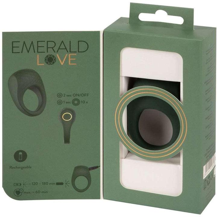 Actual product image Emerald Love Luxurious Vibrating Cock Ring (3 cm)