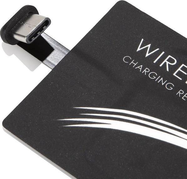 Immagine prodotto JTI Adattatore Qi - ricevitore di ricarica wireless per USB-C - nero