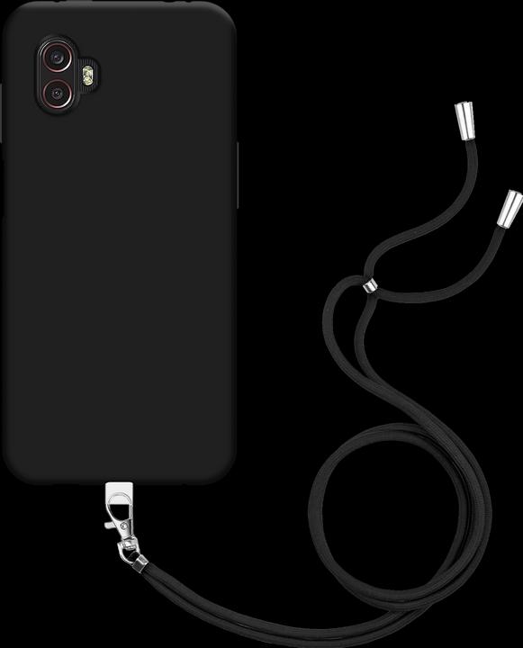 Produktbild Cazy Handykette Hülle Kompatibel mit Samsung Galaxy Xcover 6 Pro - Silikon Handyhülle mit Band Necklace