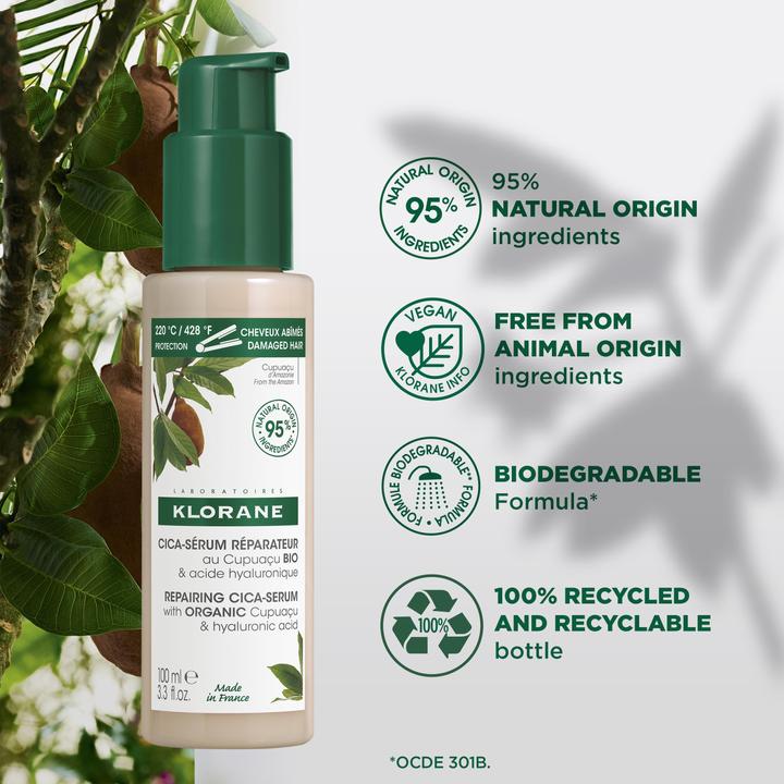Produktbild Klorane Reparierendes Cica-Serum mit BIO-Cupuaçu (100 ml)