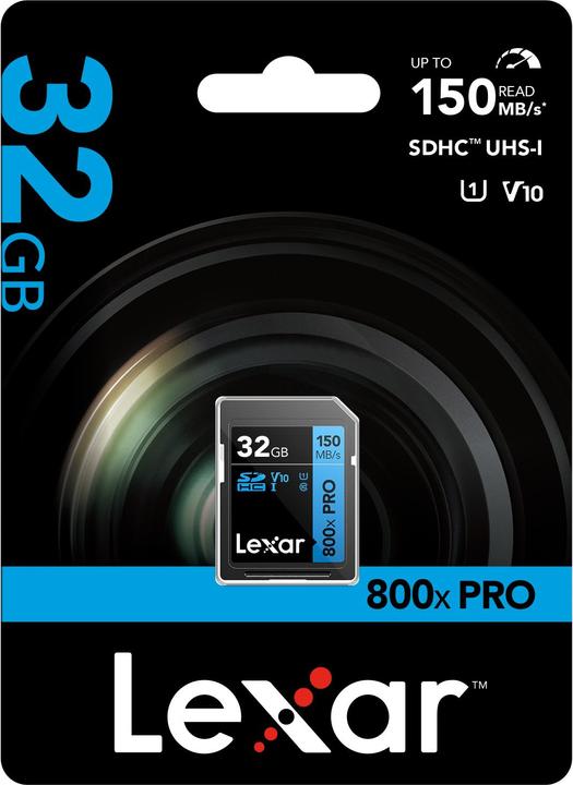 Actual product image Lexar MEMORY SDHC 32GB UHS-I/LSD0800P032G-BNNNG (32 GB, SDHC, U1, UHS-I)