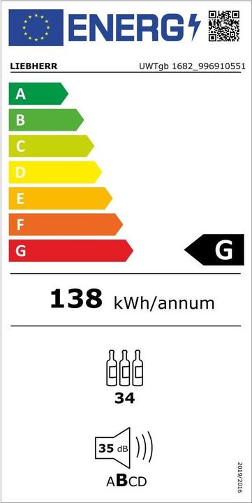 Label énergétique Liebherr UWTgb1682-26 Vinidor