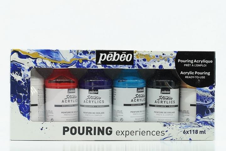 Actual product image Pebeo Set Pouring 6X118Ml (118 ml)