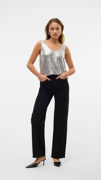Immagine prodotto Vero Moda VMTESSA Hohe Taille Weiter Beinschnitt Jeans Weit geschnitten (W29/L30)