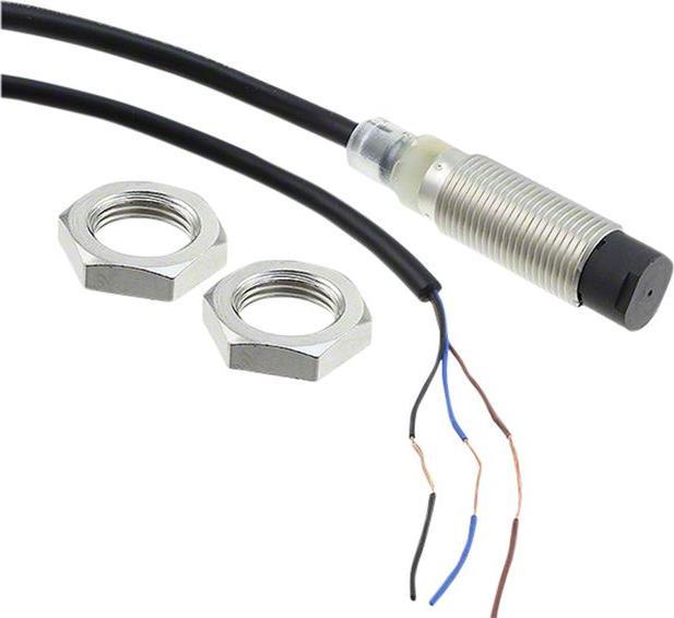 Image du produit Omron Industrial Automation Capteur inductif NPN, contact à fermeture (normalement ouvert) 800Hz 30V 10mA 8mm IP67 (Capteur)