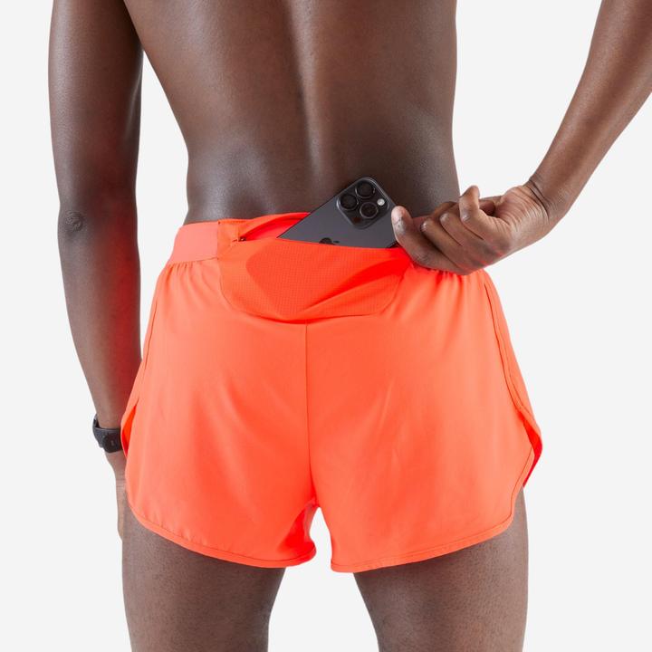Produktbild Kiprun Men's Running Shorts - Run 500 split comfort - Orange (S)