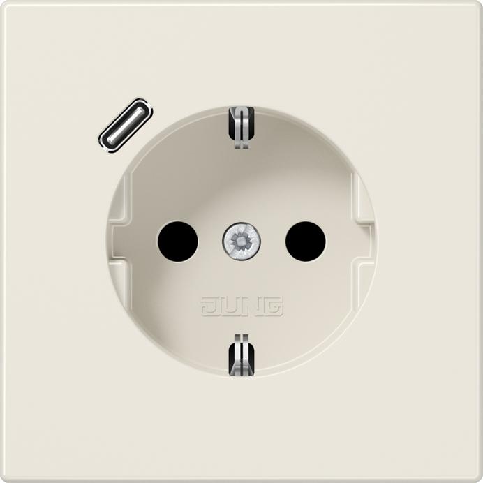 Produktbild JUNG LS1520-18C mit USB Typ C Steckdose SCHUKO