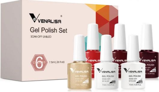 Produktbild Venalisa Gellack Set 2206 (Gel-Effekt Nagellack)