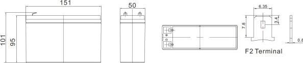 Image du produit Ritar RT1250B (12 V, 5 Ah)