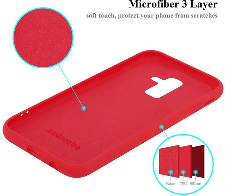 Actual product image Cadorabo TPU Liquid Silicone Case Cover (Samsung Galaxy J8 (2018))