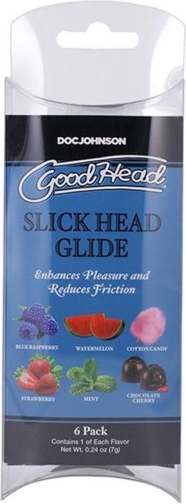 Image du produit Doc Johnson GoodHead Slick Head Glide - Lot de 6