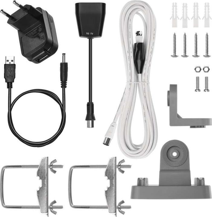 Produktbild Emos Universale Antenne VILLAGE FLIPP–V200, DVB-T2, DAB, LTE/4G/5G Filter (Parabolantenne, DVB-T / -T2)