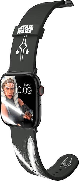 Image du produit Moby Fox Star Wars - Apple Watch Armband 38/40/41/42/44/45/49 mm (The Mandalorian Ahsoka Tano Lichtschwert) (Silicone)
