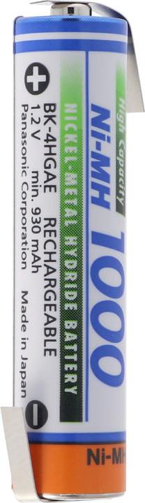 Immagine prodotto Panasonic Batteria BK-4HGAE Micro AAA HR-4U NiMH con etichetta di saldatura a forma di Z (AAA, 1000 mAh)