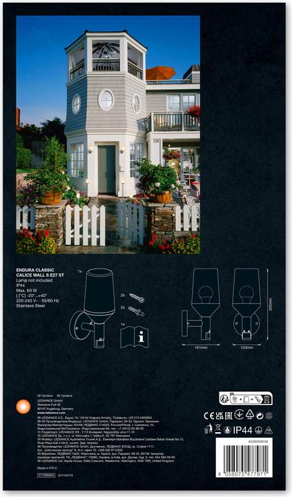 Produktbild Ledvance Endura Classic Calice (E27, IP44)